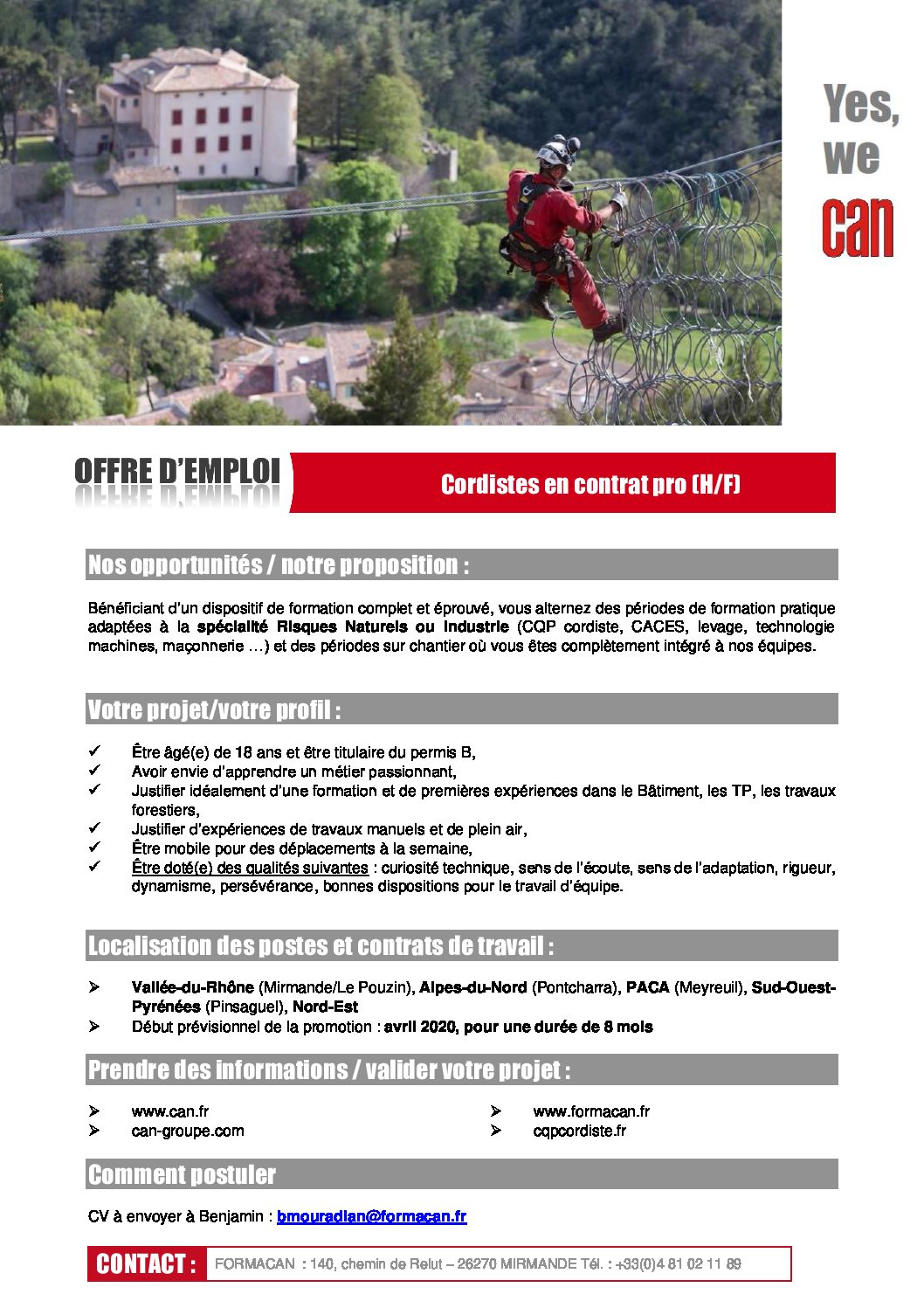 Lire la suite à propos de l’article Journée de recrutement – Contrat de Professionnalisation