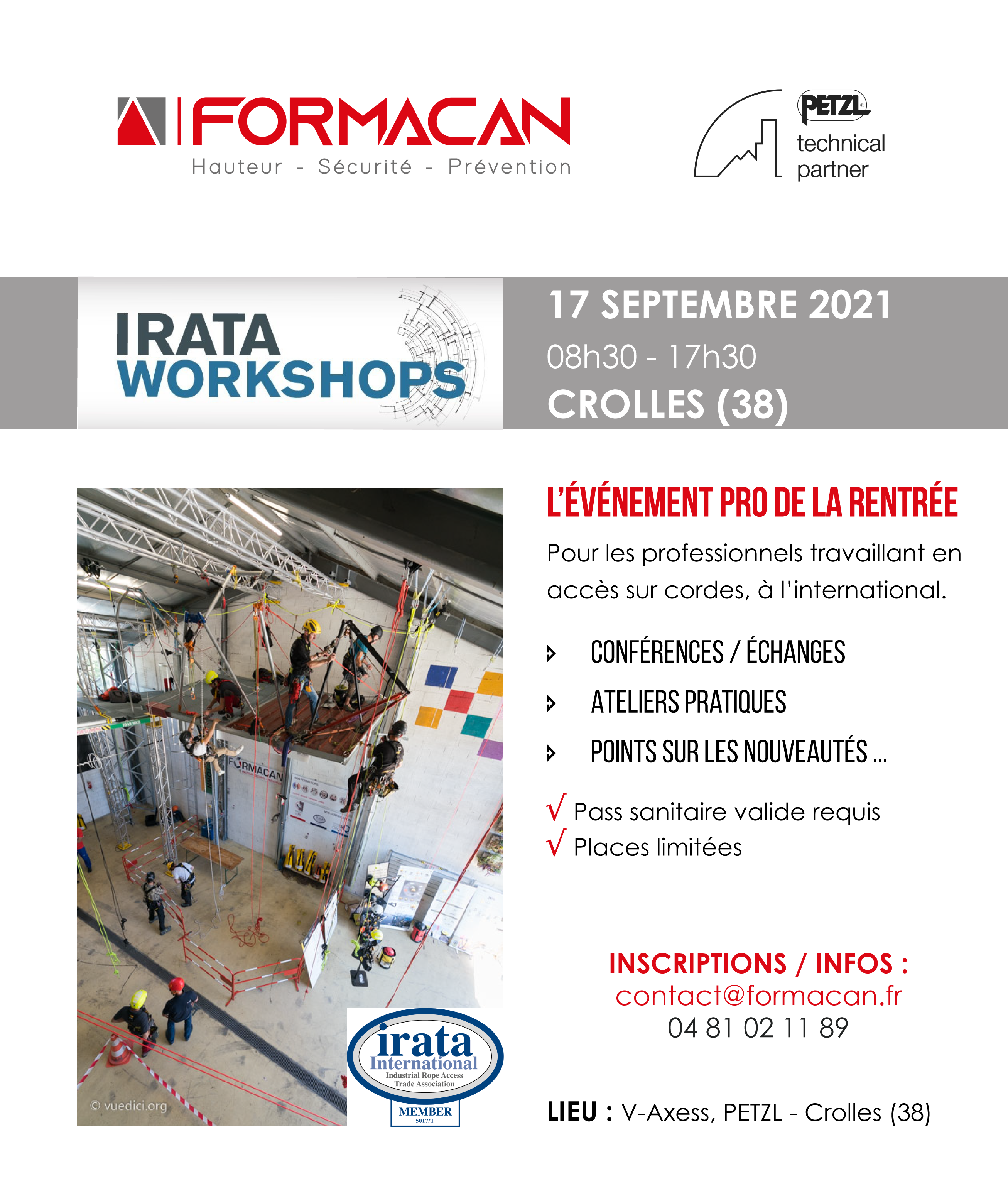 workshop irata formacan